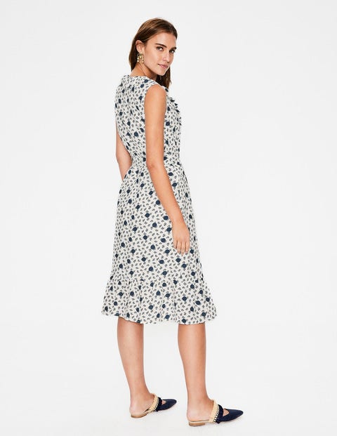 nancy linen midi dress