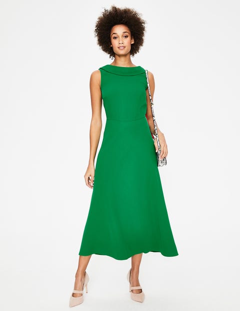 Clarissa Midi Dress - Highland Green | Boden UK