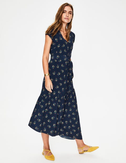 chiffon overlay lace dress