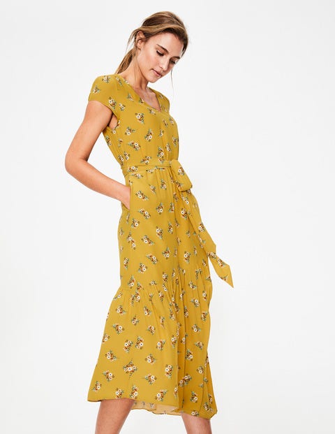 Amy Midi Dress - Dijon Wild Posy Amy Midi Dress - Dijon Wild Posy