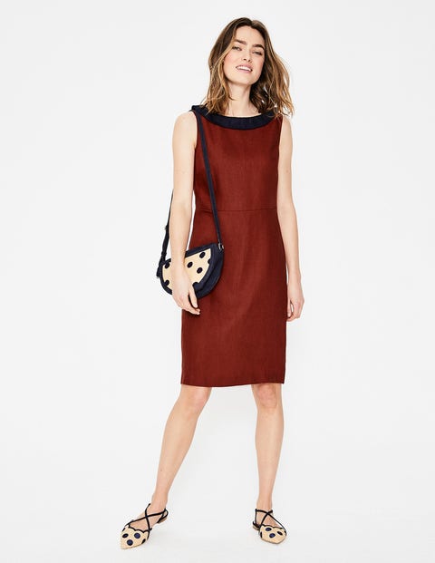 Imelda Linen Dress - Conker Imelda Linen Dress - Conker