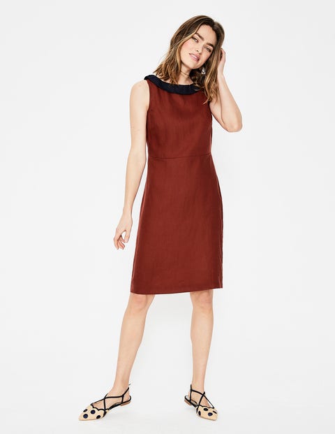Imelda Linen Dress - Conker Imelda Linen Dress - Conker