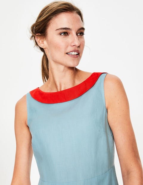 Imelda Linen Dress - Heron Blue Imelda Linen Dress - Heron Blue