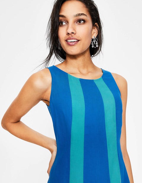 Tilly Linen Dress - Cyan Tilly Linen Dress - Cyan