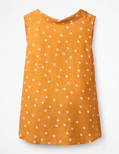Adriana Top - Ochre Scattered Dot Adriana Top - Ochre Scattered Dot