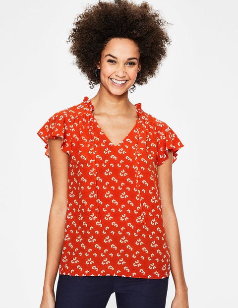 Angelica Top - Red Pop Daisy Cloud Angelica Top - Red Pop Daisy Cloud