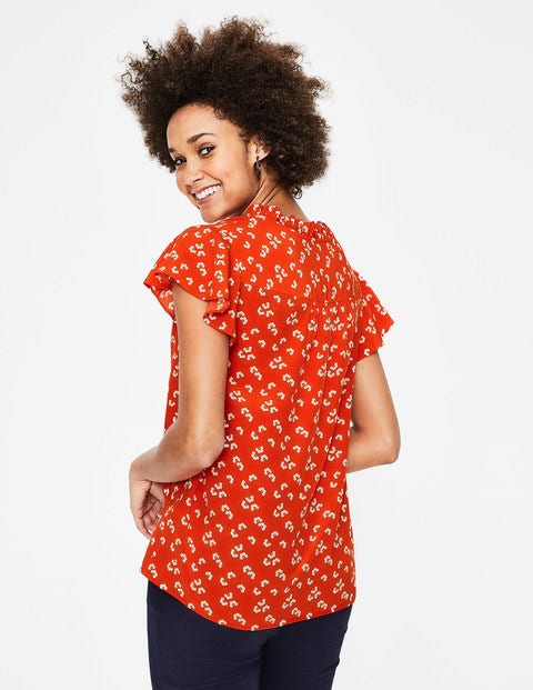 Angelica Top - Red Pop Daisy Cloud Angelica Top - Red Pop Daisy Cloud