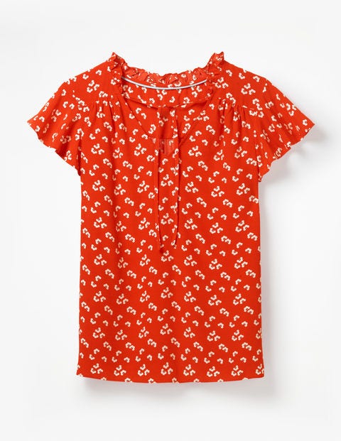 Angelica Top - Red Pop Daisy Cloud Angelica Top - Red Pop Daisy Cloud