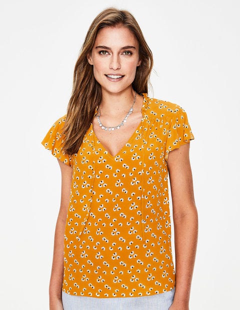 Angelica Top - Yellow Ochre Daisy Cloud Angelica Top - Yellow Ochre Daisy Cloud