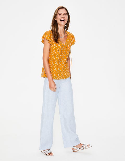 Angelica Top - Yellow Ochre Daisy Cloud Angelica Top - Yellow Ochre Daisy Cloud