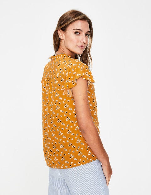 Angelica Top - Yellow Ochre Daisy Cloud Angelica Top - Yellow Ochre Daisy Cloud