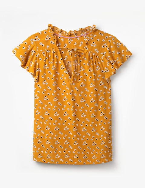 Angelica Top - Yellow Ochre Daisy Cloud Angelica Top - Yellow Ochre Daisy Cloud