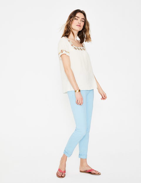 Clemmie Embroidered Top - Ivory Clemmie Embroidered Top - Ivory