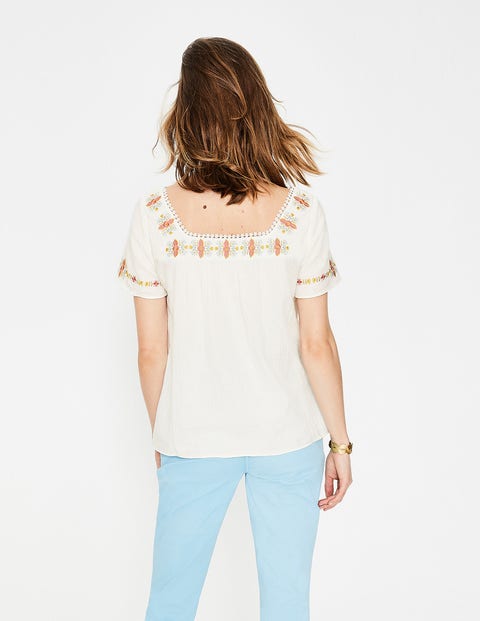 Clemmie Embroidered Top - Ivory Clemmie Embroidered Top - Ivory