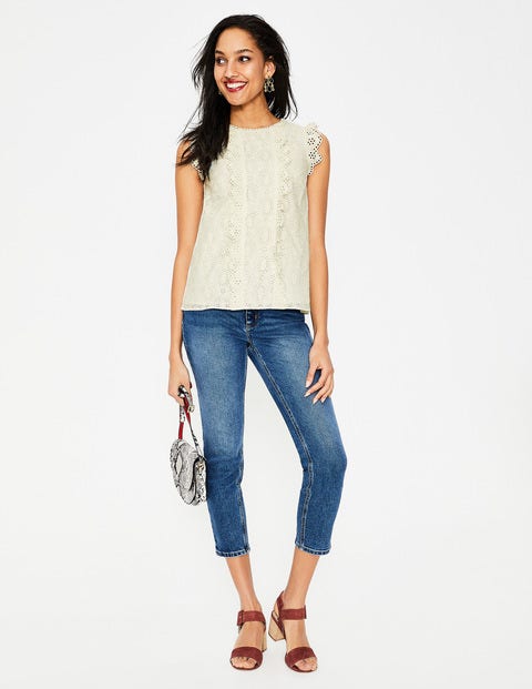 Hallie Broderie Top - Ivory Hallie Broderie Top - Ivory
