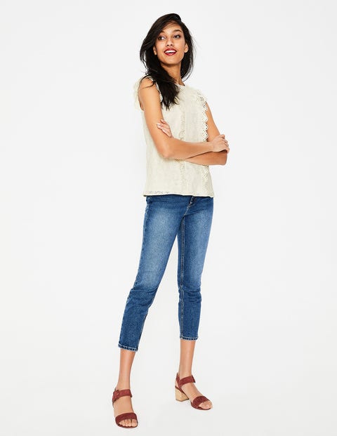 Hallie Broderie Top - Ivory Hallie Broderie Top - Ivory
