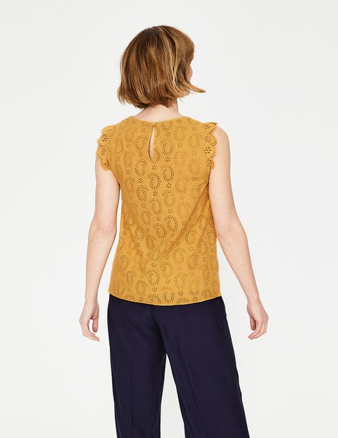 Hallie Broderie Top - Dijon Hallie Broderie Top - Dijon