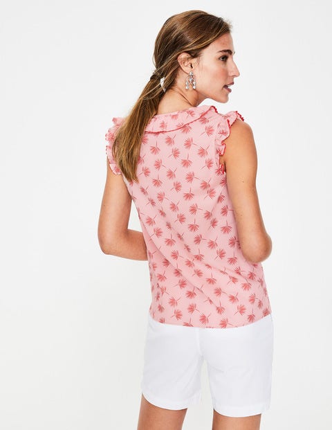 Laurie Top - Chalky Pink Holiday Palm Laurie Top - Chalky Pink Holiday Palm