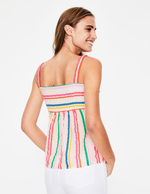 Agnes Top - Rainbow Fluro Stripe Agnes Top - Rainbow Fluro Stripe