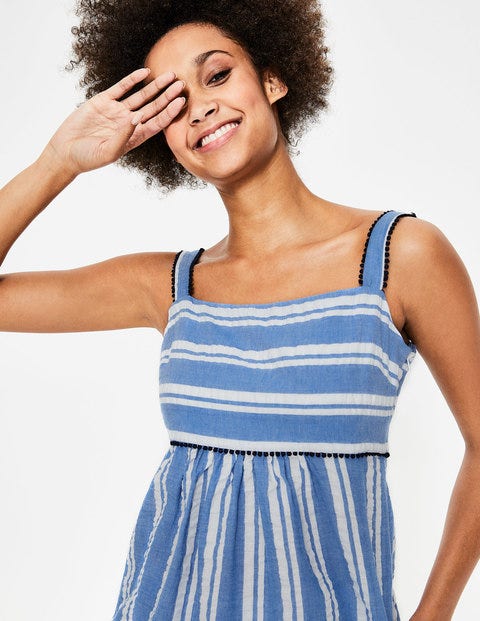 Agnes Top - Blue Stripe Agnes Top - Blue Stripe