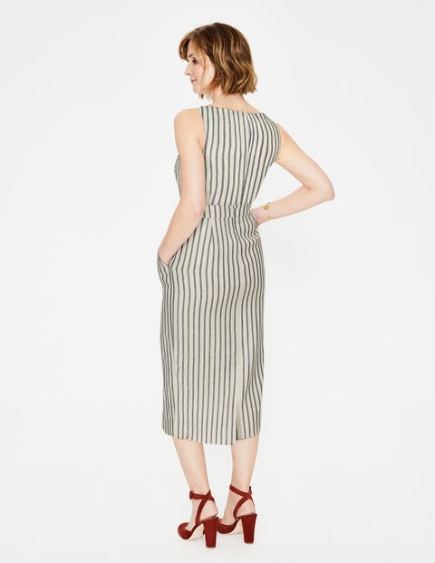 Maggie Midi Dress - Ivory & Navy Stripe Maggie Midi Dress - Ivory & Navy Stripe