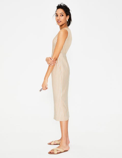 Maggie Midi Dress - Yellow Ochre Stripe Maggie Midi Dress - Yellow Ochre Stripe