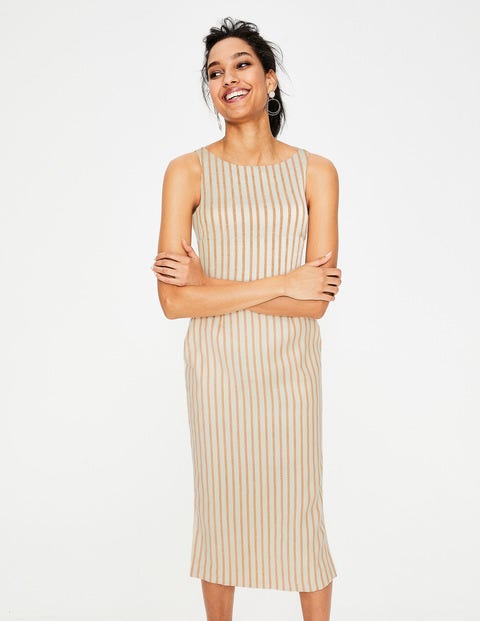 Maggie Midi Dress - Yellow Ochre Stripe Maggie Midi Dress - Yellow Ochre Stripe