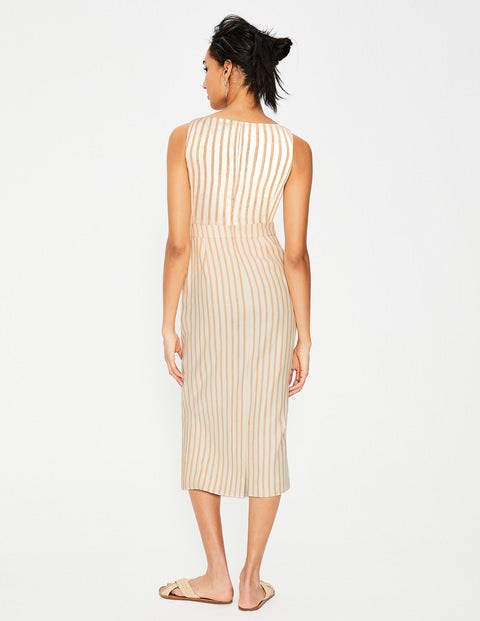 Maggie Midi Dress - Yellow Ochre Stripe Maggie Midi Dress - Yellow Ochre Stripe