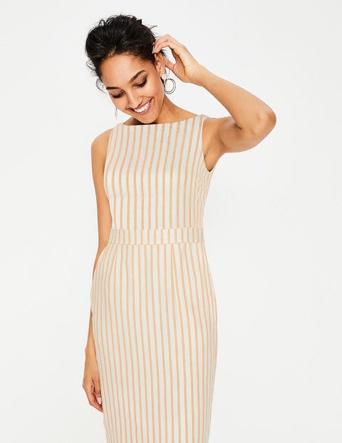 Maggie Midi Dress - Yellow Ochre Stripe Maggie Midi Dress - Yellow Ochre Stripe