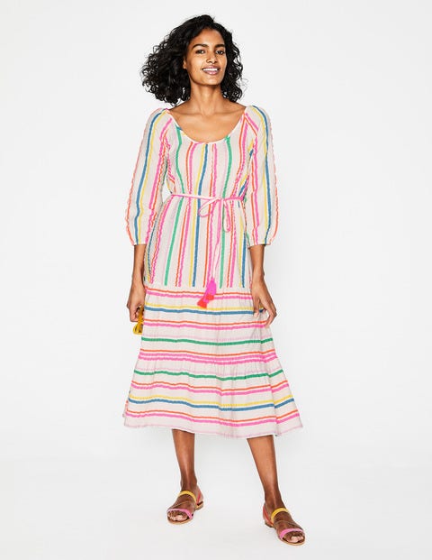 cordelia midi dress in multicolor