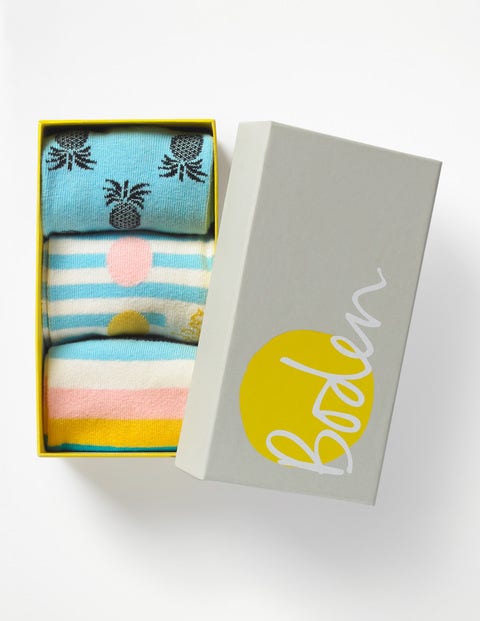 Three Pack Socks - Heron Blue Three Pack Socks - Heron Blue