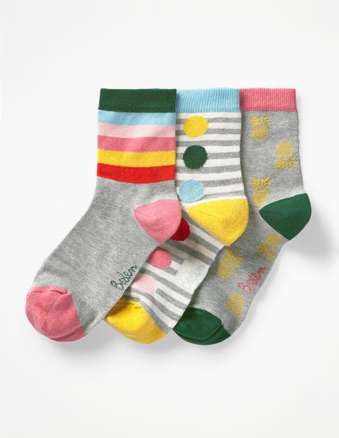 Three Pack Socks - Happy Three Pack Socks - Happy