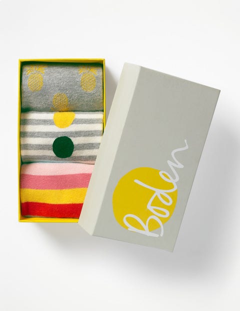 Three Pack Socks - Happy Three Pack Socks - Happy