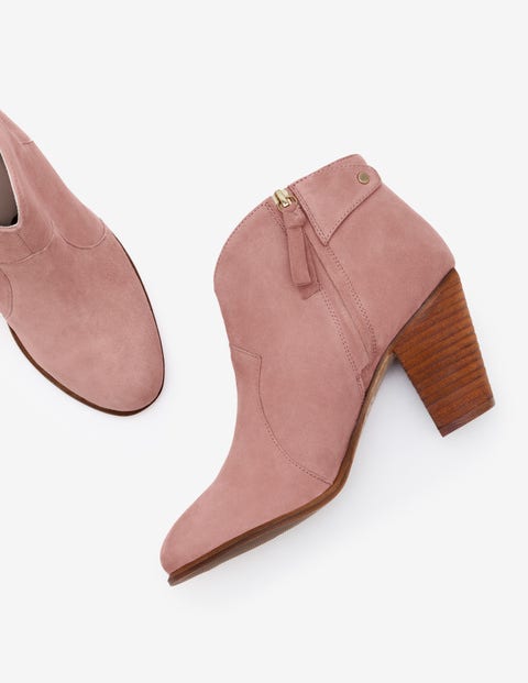 Hoxton Ankle Boots - Dark Chalky Pink Hoxton Ankle Boots - Dark Chalky Pink