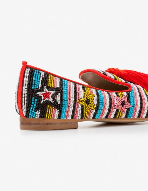 Evelina Beaded Slippers - Stars and Stripes Evelina Beaded Slippers - Stars and Stripes