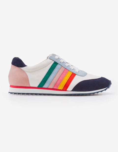 womens white trainers with stripe