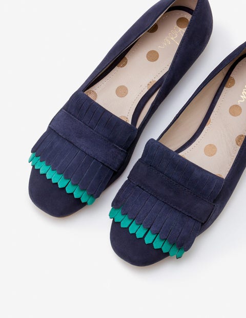 Melody Loafer - Navy mit Waldgrün Melody Loafer - Navy mit Waldgrün