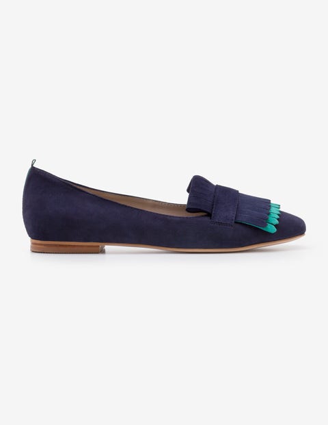 Melody Loafer - Navy mit Waldgrün Melody Loafer - Navy mit Waldgrün