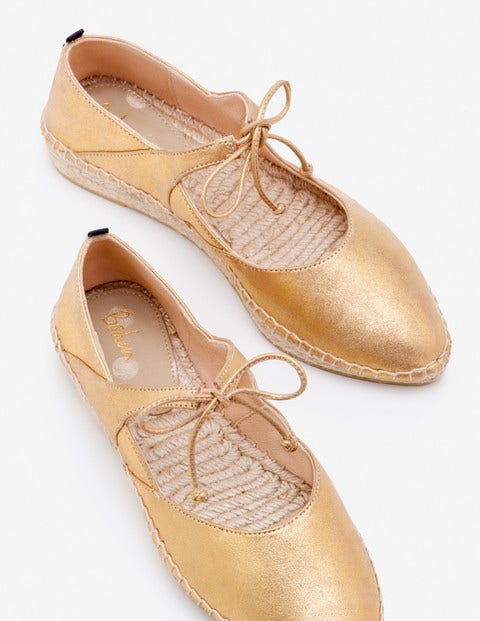 Claire Espadrilles - Gold Metallic Claire Espadrilles - Gold Metallic