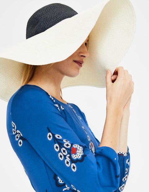 Sun Hat - Ivory and Navy Sun Hat - Ivory and Navy