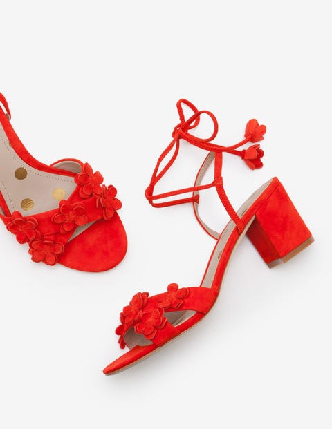 Flora Mid Heels - Red Pop Flora Mid Heels - Red Pop