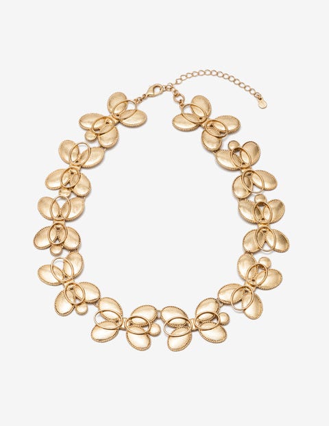 Oval Necklace - Gold Metallic Oval Necklace - Gold Metallic