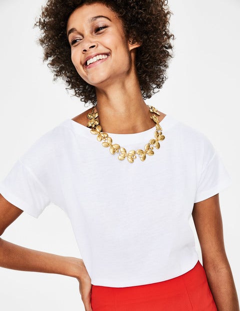 Oval Necklace - Gold Metallic Oval Necklace - Gold Metallic