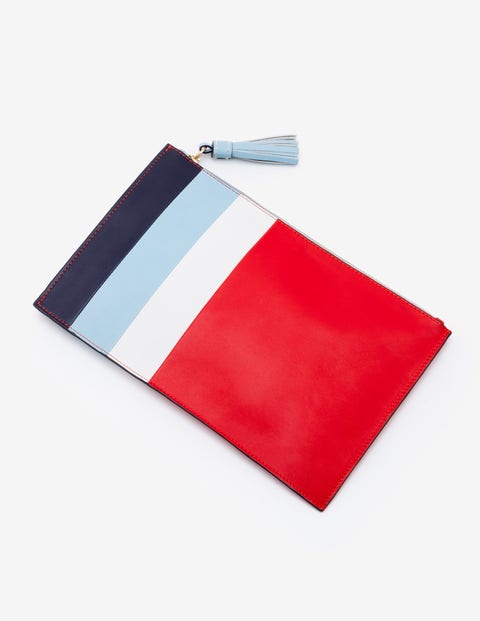 Large Keepsake Pouch - Red Pop Stripe Large Keepsake Pouch - Red Pop Stripe