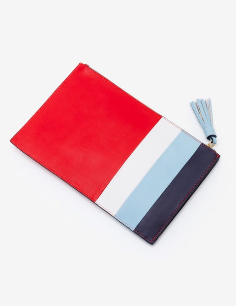 Large Keepsake Pouch - Red Pop Stripe Large Keepsake Pouch - Red Pop Stripe