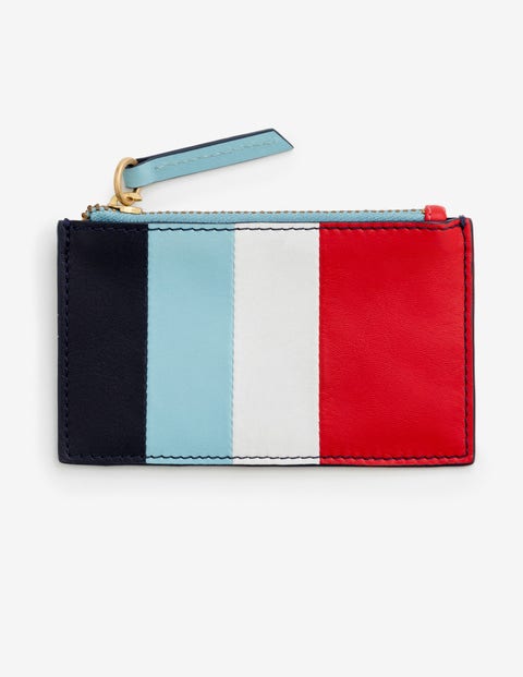 Coin & Card Holder - Red Pop Stripe Coin & Card Holder - Red Pop Stripe