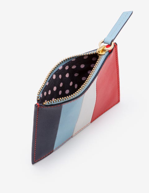 Coin & Card Holder - Red Pop Stripe Coin & Card Holder - Red Pop Stripe