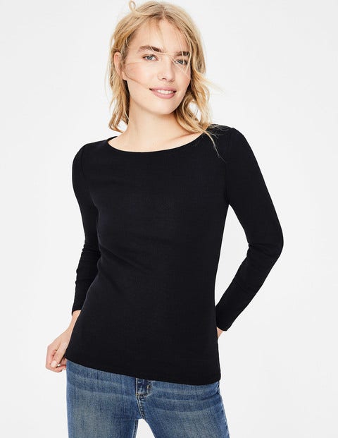 Essential Boatneck - Black Essential Boatneck - Black