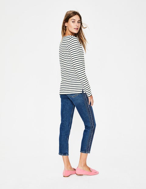 Essential Boatneck - Ivory/Navy Essential Boatneck - Ivory/Navy