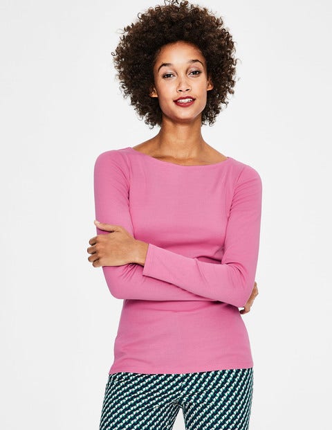 Essential Boatneck - Candy Stick Essential Boatneck - Candy Stick